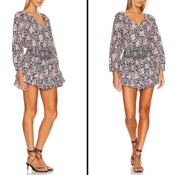 LOVESHACKFANCY Netra Dress in Raspberry Spice Latte - Picture 5 of 8